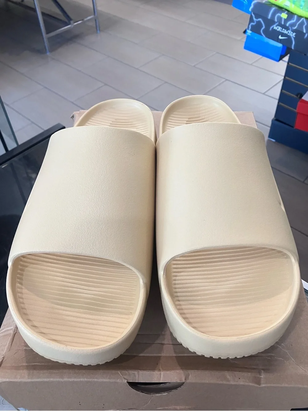 Nike Calm Slide Sesame Size 11